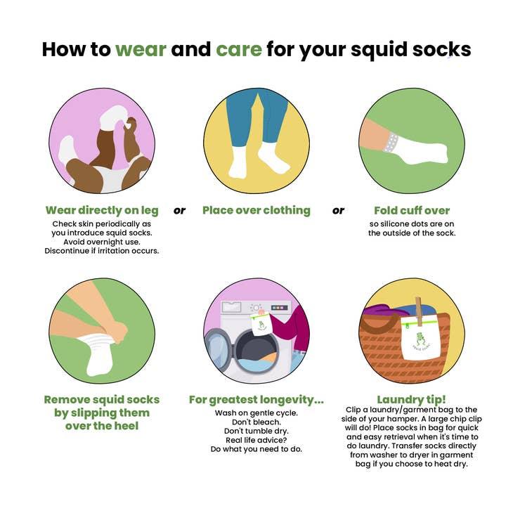 Copy of Squid Socks Bamboo - Coal Collection