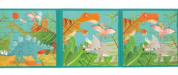 Scratch Europe - Magnetic Puzzle Book To Go Dinosaurs