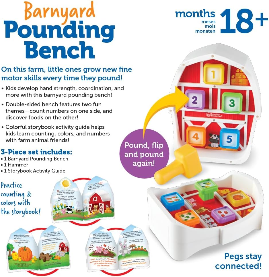 Learning Resources Barnyard Pounding Bench