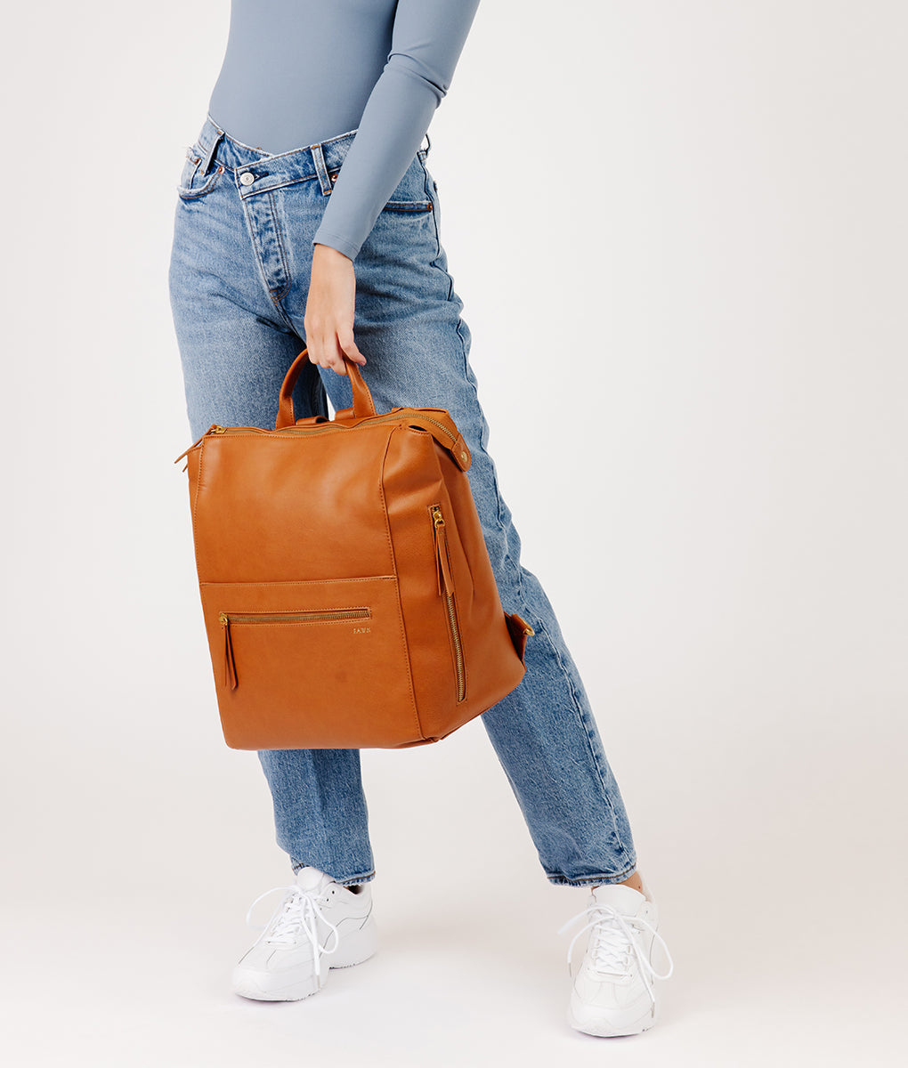 The Square Diaper Bag - Brown