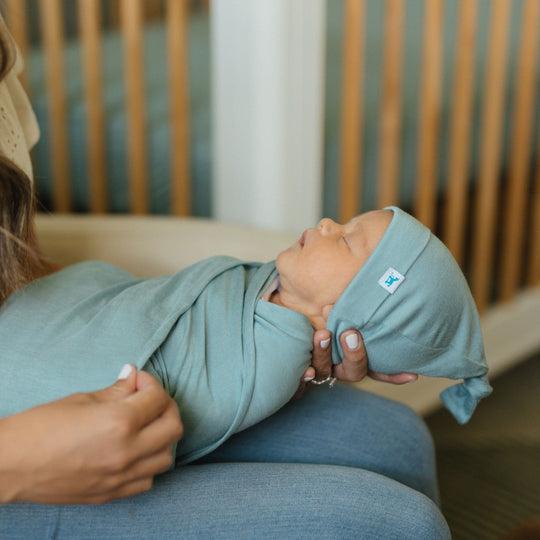 Stretch Knit Swaddle and Hat Set (click for more colors)