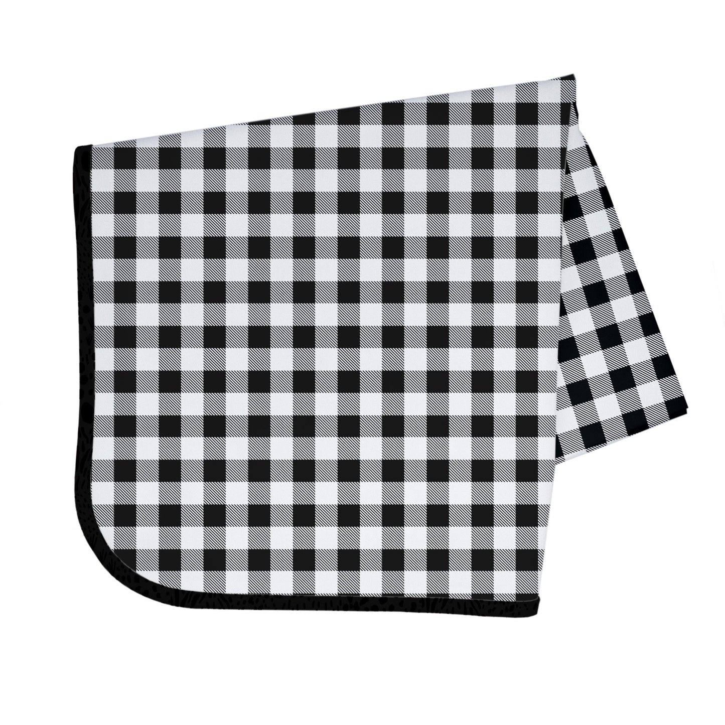 White Buffalo Plaid Splash Mat - A Waterproof Catch-All for Highchair Spills and More!