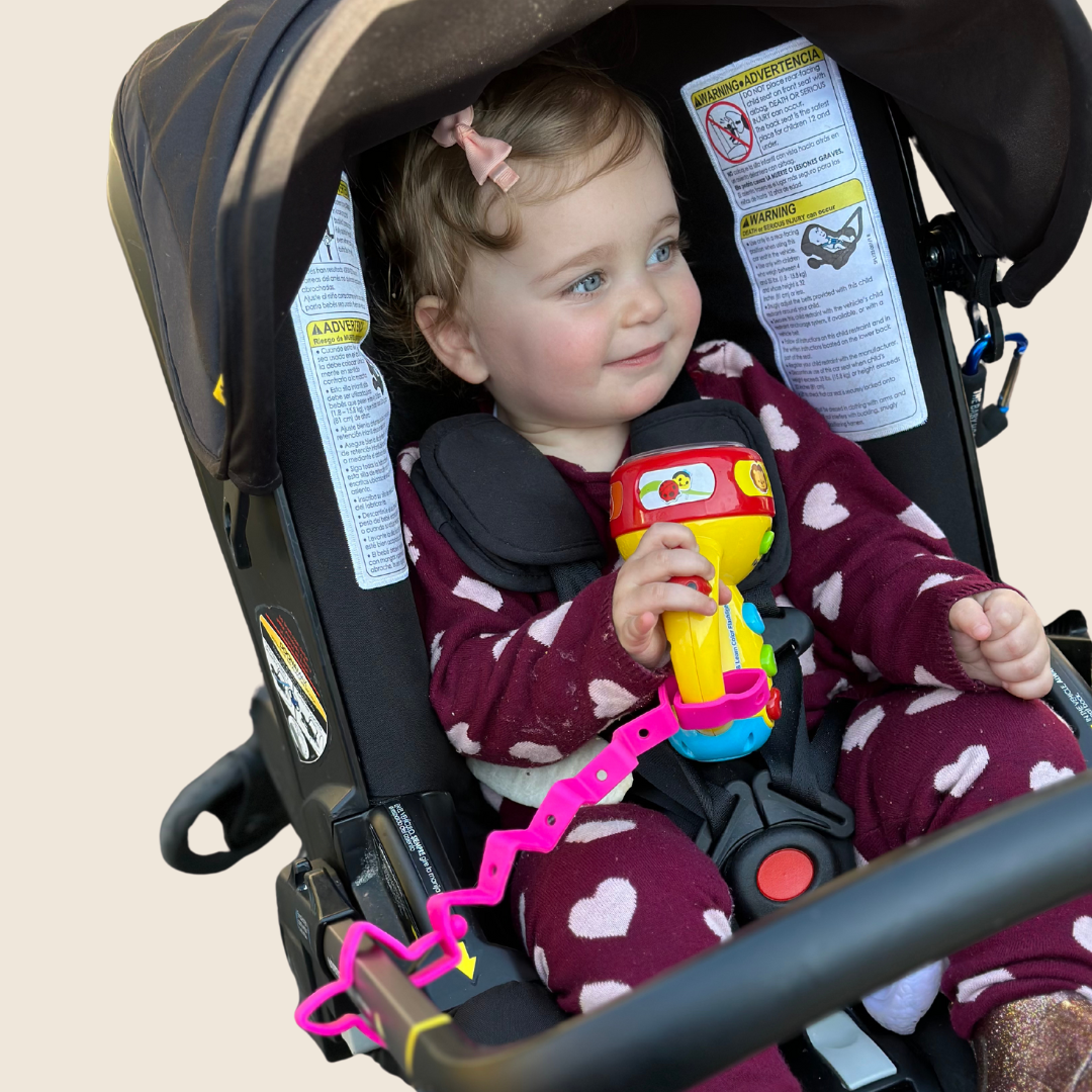 Busy Baby Toy Bungee & Tether Violet