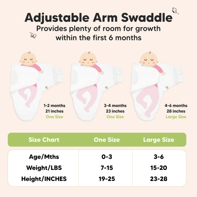 KeaBabies Soothe Baby Swaddles 0-3 Months - available in 6 colors