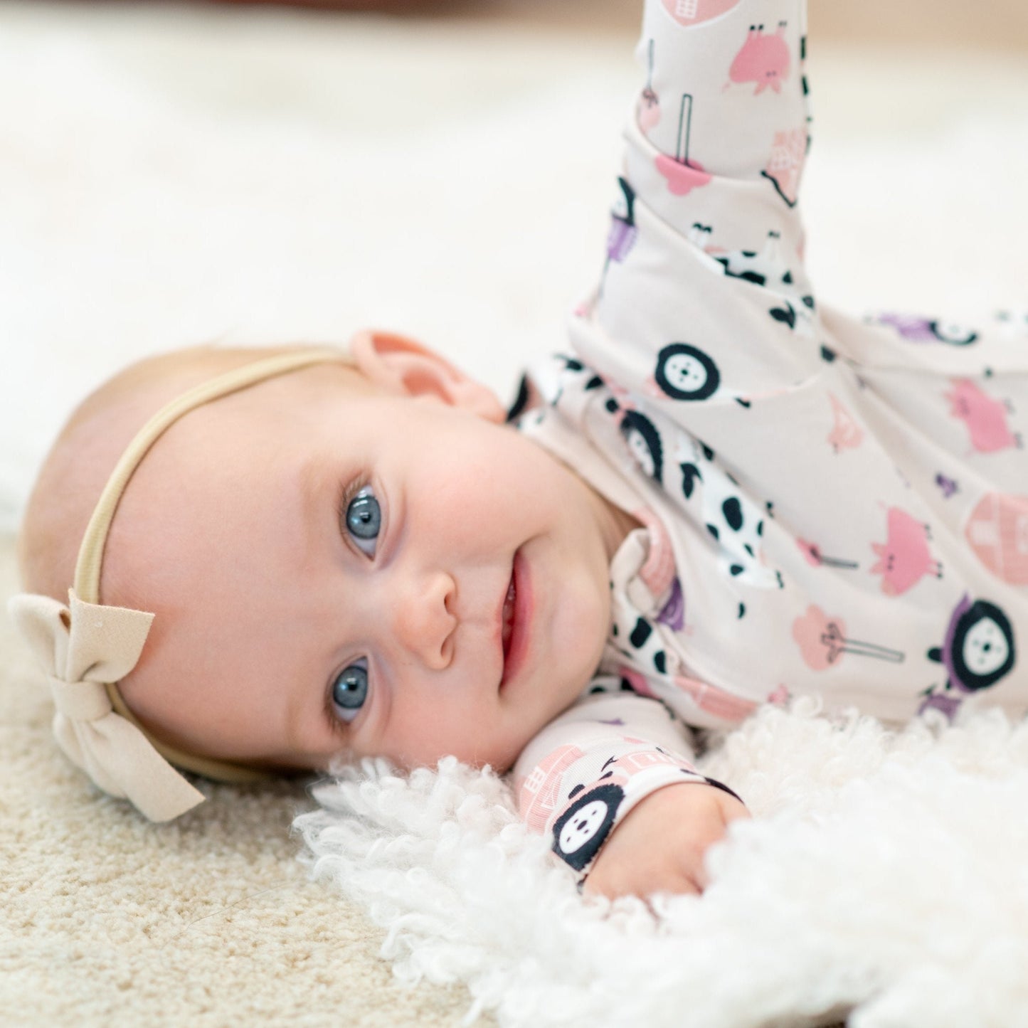 Tractors and Cows Convertible Romper