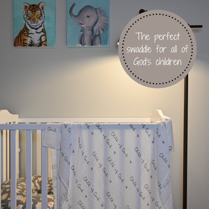 Lollybanks Cotton Swaddle Blanket - Child of God
