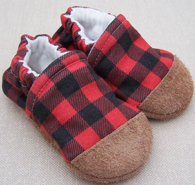 Snow and Arrows Cotton Slippers - Buffalo Plaid