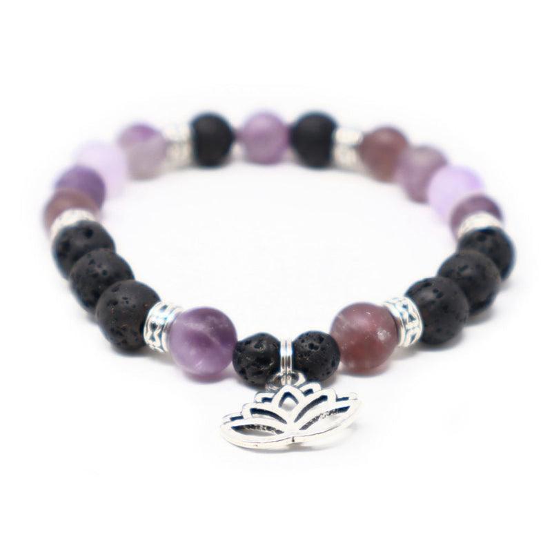 Hazelwood and Amethyst Bracelet