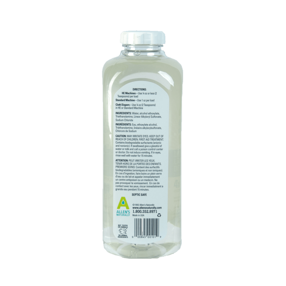 Allens Naturally Liquid Laundry Detergent (Quart)