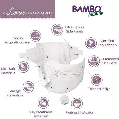 Bambo Nature Dream Disposable Diapers - Size 2