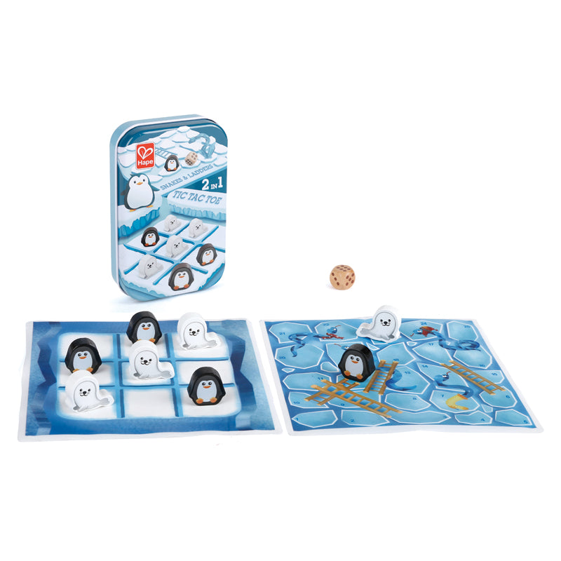 Hape 2-in-1 Tic Tac Toe/Snakes and Ladders
