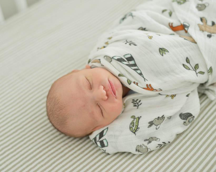 Little Unicorn Cotton Muslin Swaddle - Forest Friends