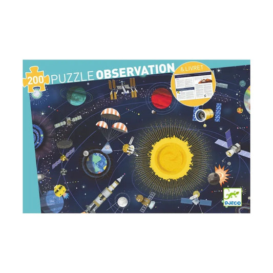 Djeco Space 200pc Observation Jigsaw Puzzle + Booklet