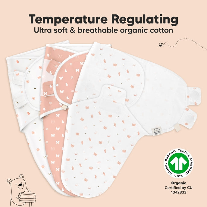 KeaBabies Soothe Baby Swaddles 0-3 Months - available in 9 colors