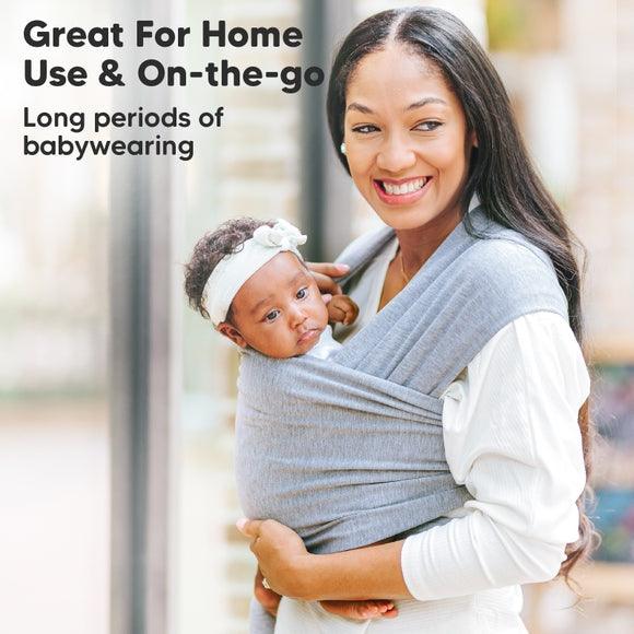 KeaBabies Baby Wrap Carrier - Classic Gray