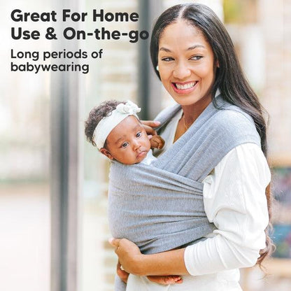 KeaBabies Baby Wrap Carrier - Classic Gray