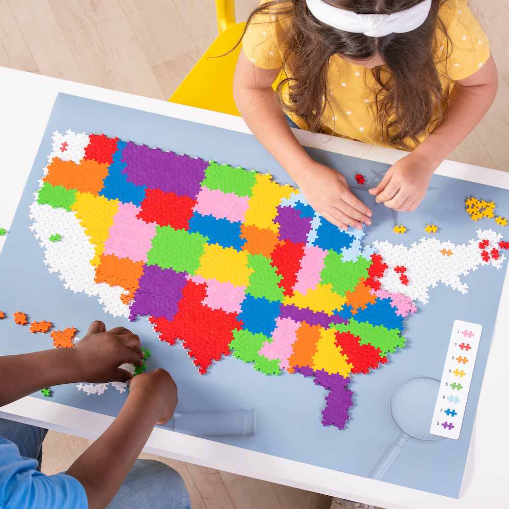 Plus Plus Puzzle by Number - 1400 pc Map of the United States – ECOBUNS  BABY + CO.
