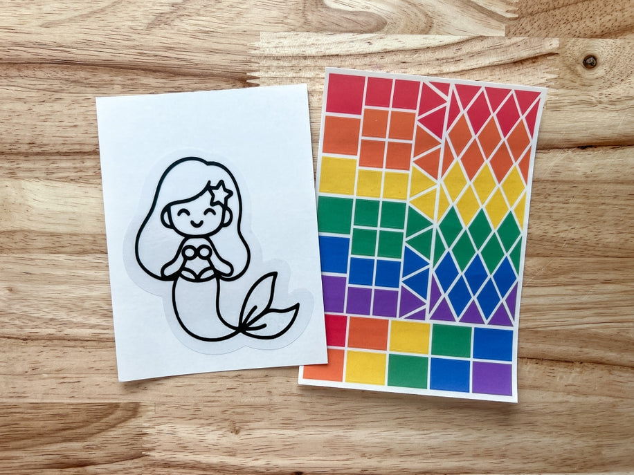 Mermaid Suncatcher Sticker Craft Kit