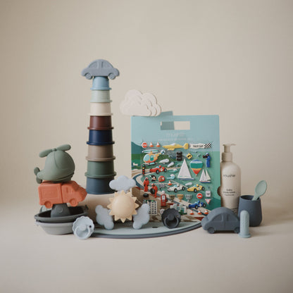 Reusable Race Cars Sticker Set