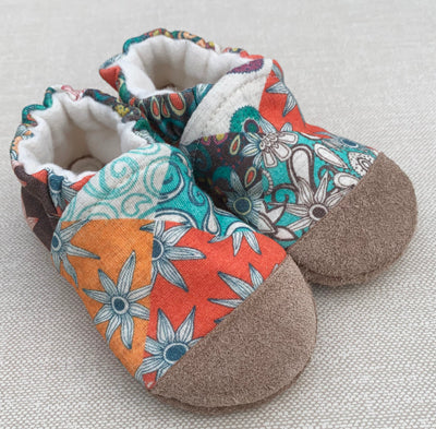 Snow and Arrows Cotton Slippers - Bohemian Floral