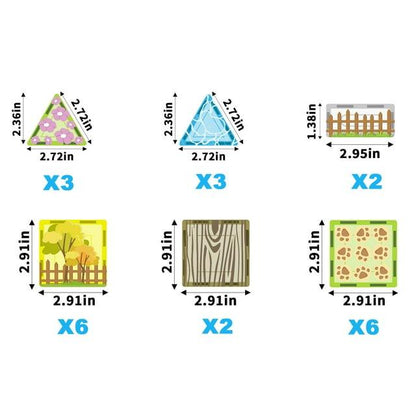 PicassoTiles - 26pc Farm Animal Set