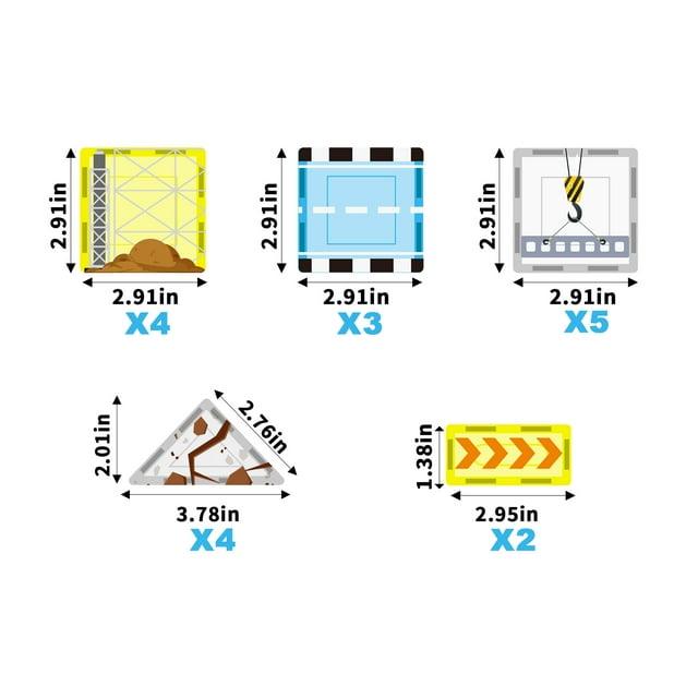 PicassoTiles - 26pc Construction Jobsite Set