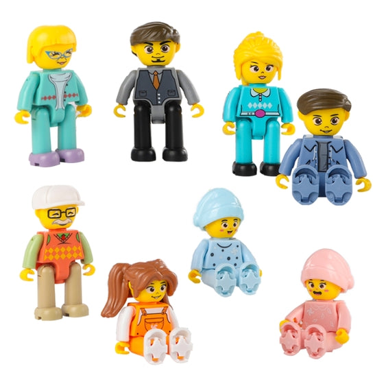 PicassoTiles 8pc Magnetic Family Figures Set