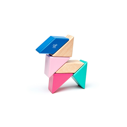 Pocket Pouch Prism - Magnetic Wooden Blocks - 6 pieces