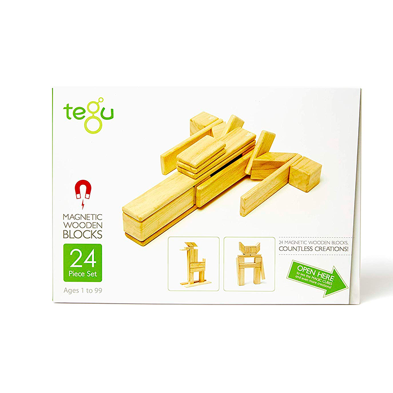 24-Piece Set Magnetic Wooden Blocks Tegu Classics