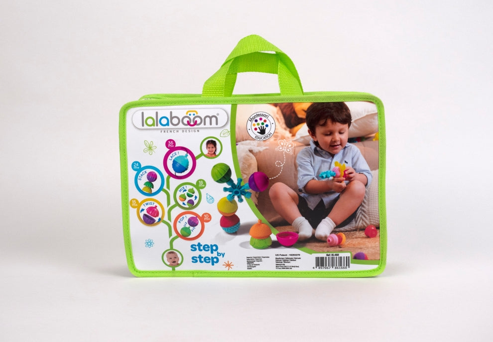 Lalaboom - 48 Piece Zippered Tote Set