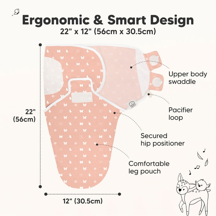 KeaBabies Soothe Baby Swaddles 0-3 Months - available in 9 colors