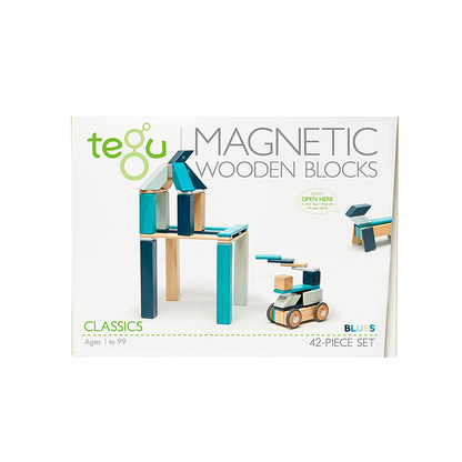 42-Piece Set Magnetic Wooden Blocks Tegu Classics