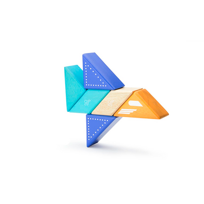 Travel Pals - Jet Plane - Magnetic Wooden Blocks - 6 pieces