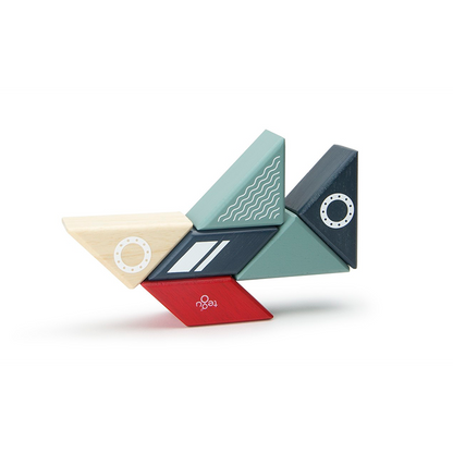 Travel Pals - Tugboat Magnetic Wooden Blocks - 6 pieces