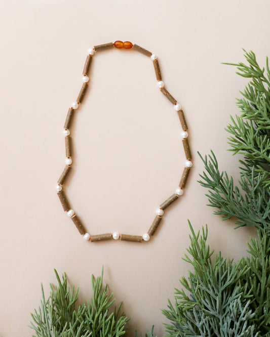 Hazelwood + Pearl Beaded Necklace