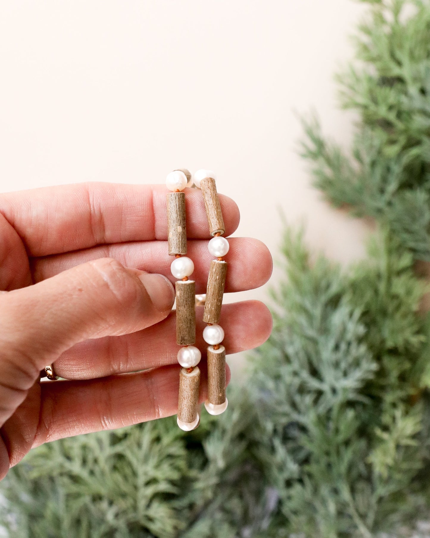 Hazelwood + Pearl Beaded Necklace
