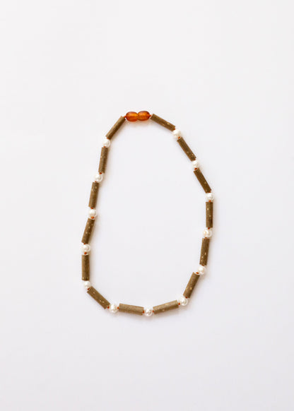 Hazelwood + Pearl Beaded Necklace