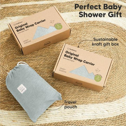 KeaBabies Baby Wrap Carrier - Classic Gray