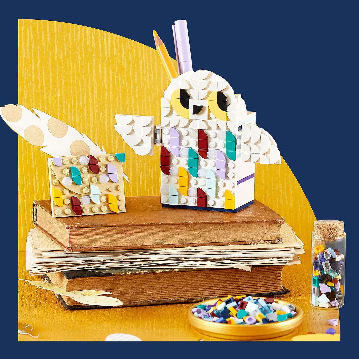 Lego DOTS Harry Potter Hedwig Pencil Holder DIY Craft Kit 41809