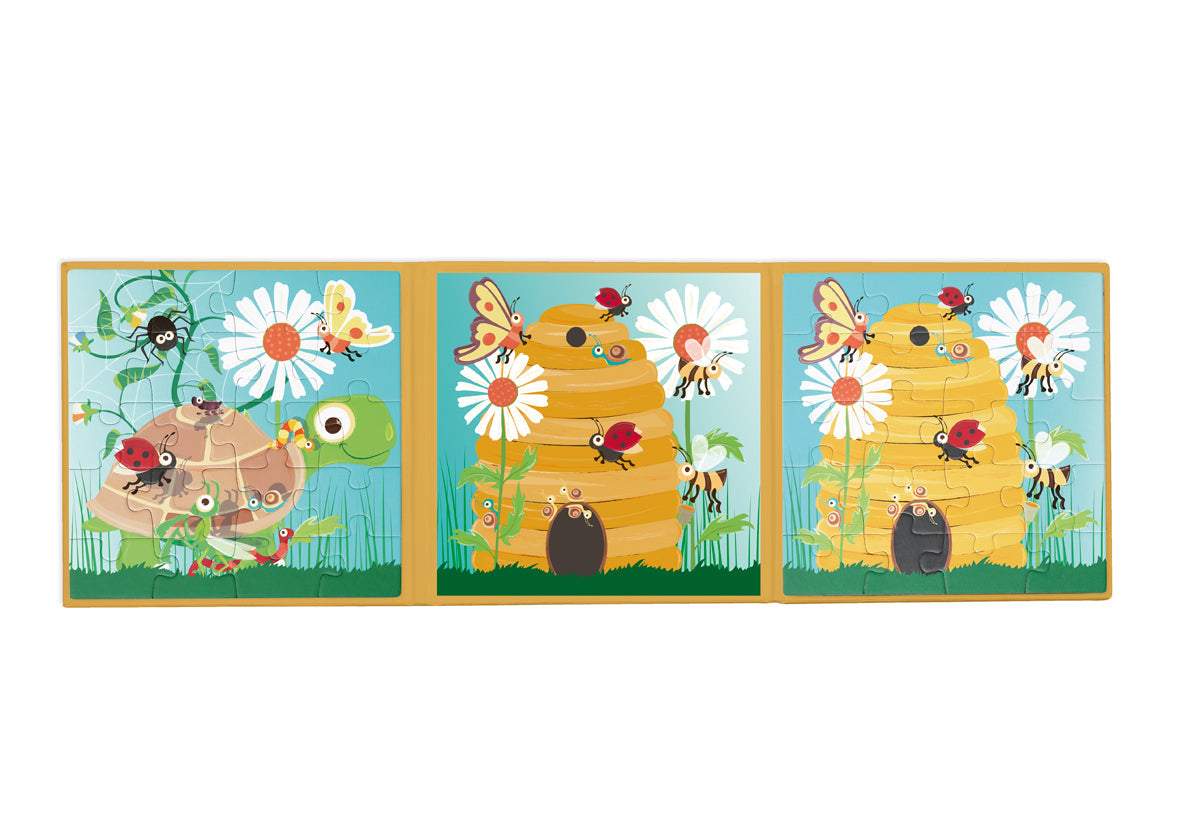 Scratch Europe - Magnetic Puzzle Book To Go Garden