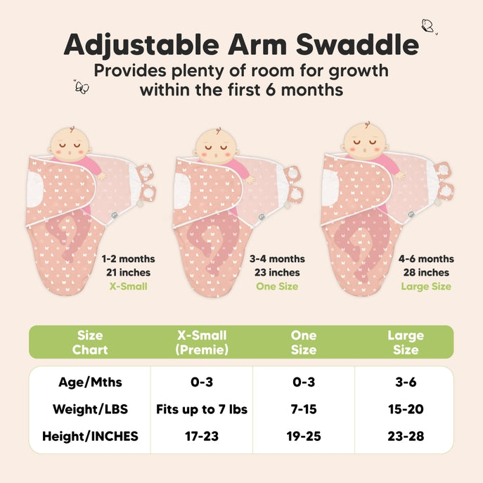 KeaBabies Soothe Baby Swaddles 0-3 Months - available in 9 colors