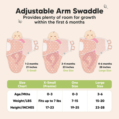 KeaBabies Soothe Baby Swaddles 0-3 Months - available in 9 colors
