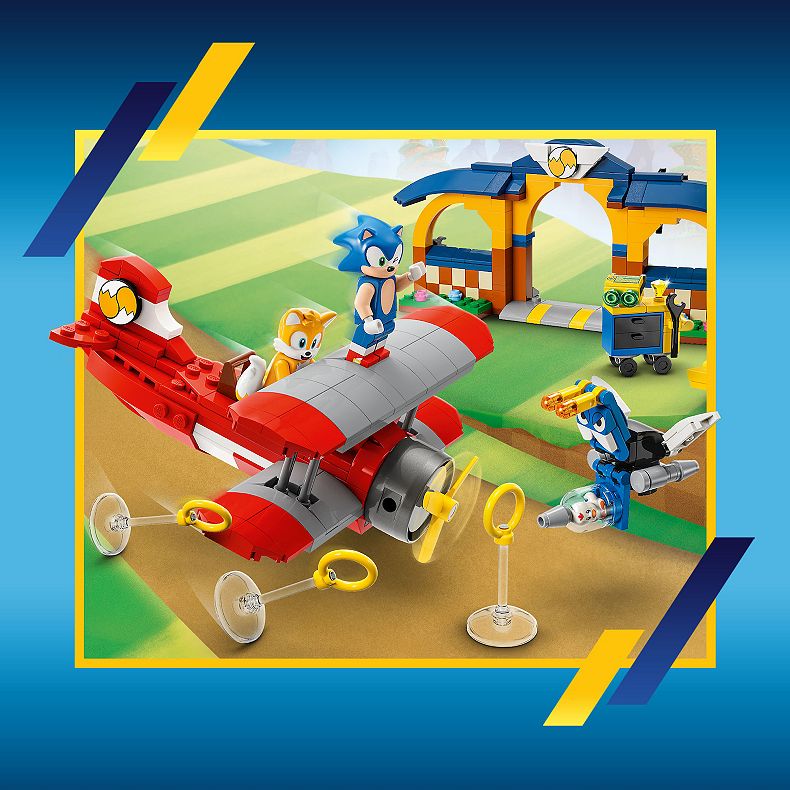 LEGO®  Sonic the Hedgehog Tails’ Workshop and Tornado Plane Building Toy 76991 (376 Pieces)