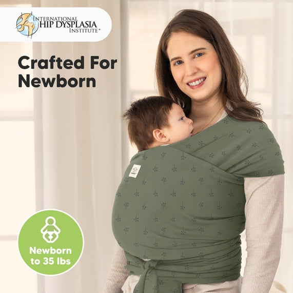 KeaBabies Baby Wrap Carrier - Forest Berries