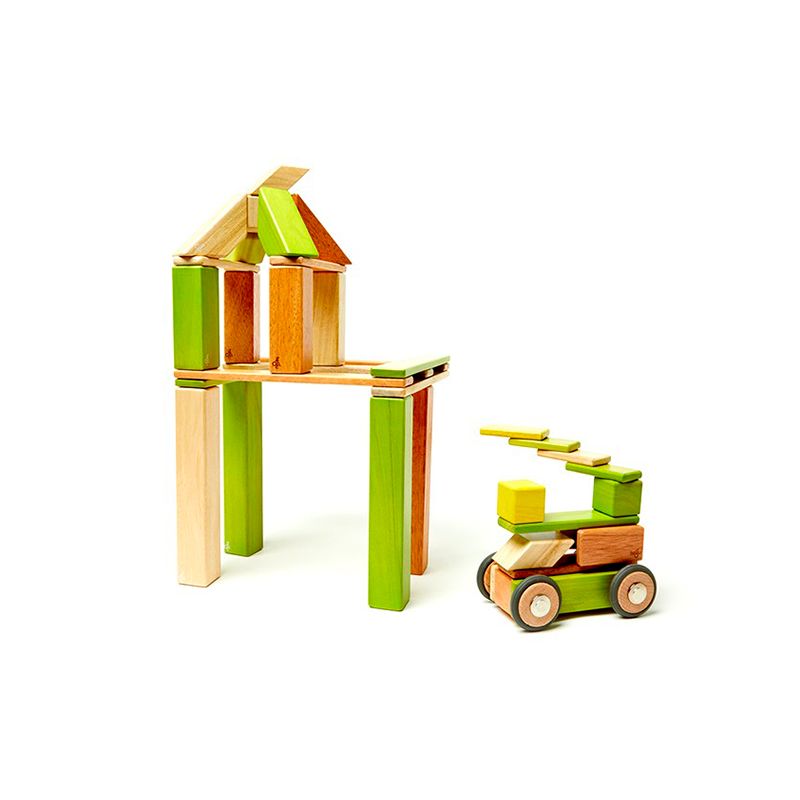 42-Piece Set Magnetic Wooden Blocks Tegu Classics