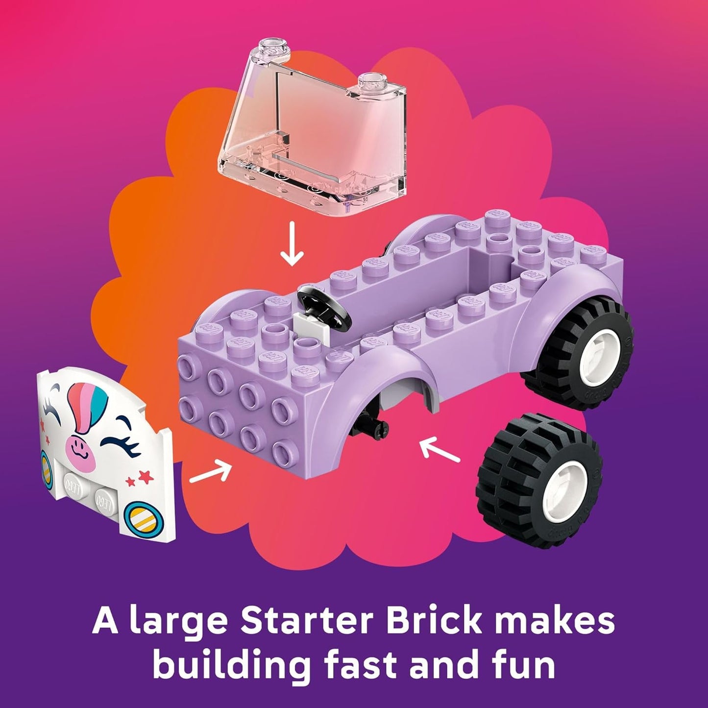 LEGO Unicorn Cake Delivery Car | 42675