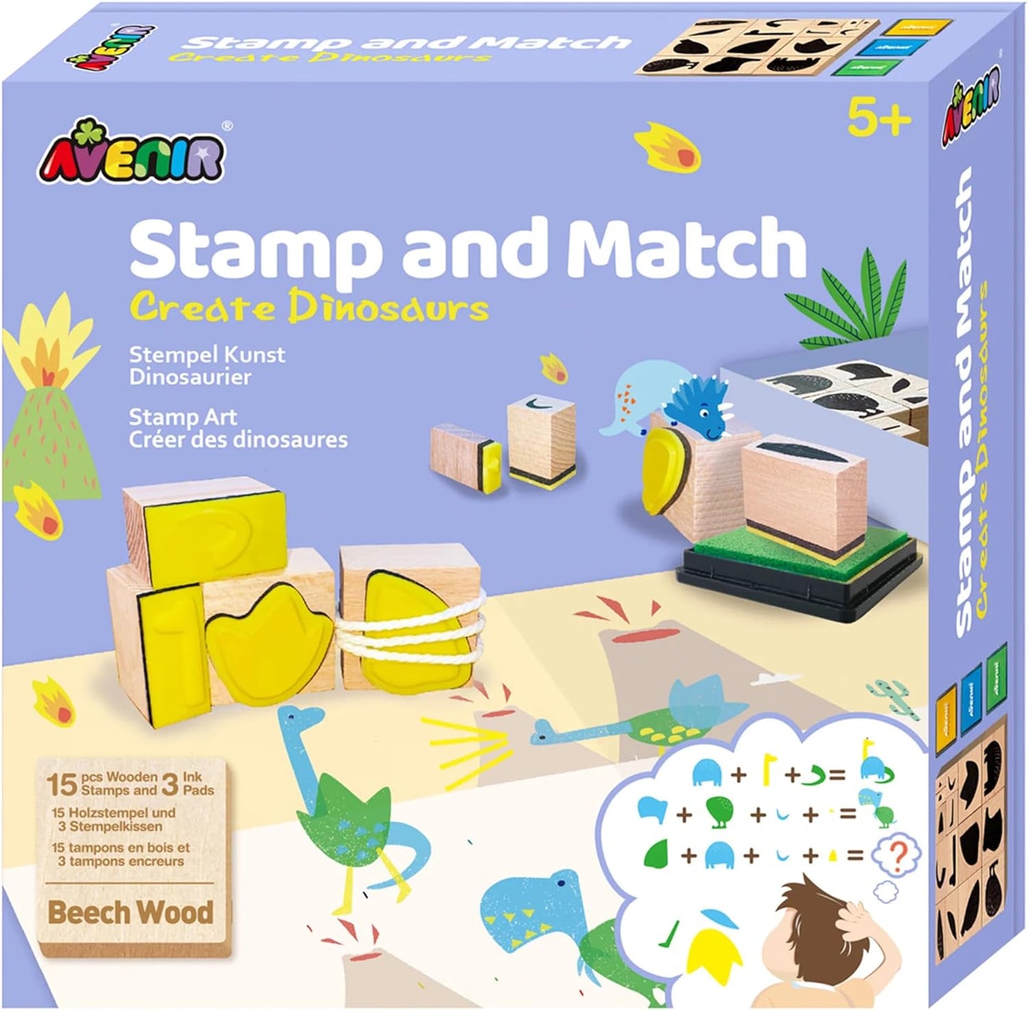 Stamp and Match - Create Dinosaurs