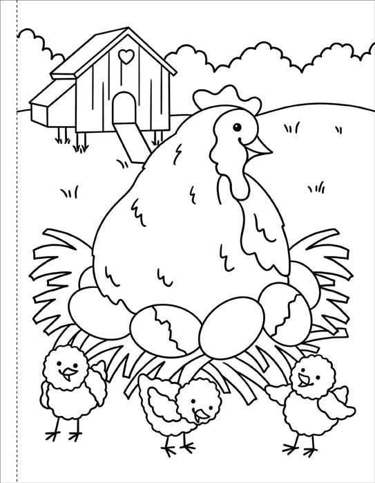 My First Coloring Book - On The Farm