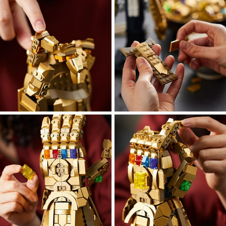LEGO Marvel Infinity Gauntlet Set 76191, Thanos Glove with Infinity Stones (590 pieces)
