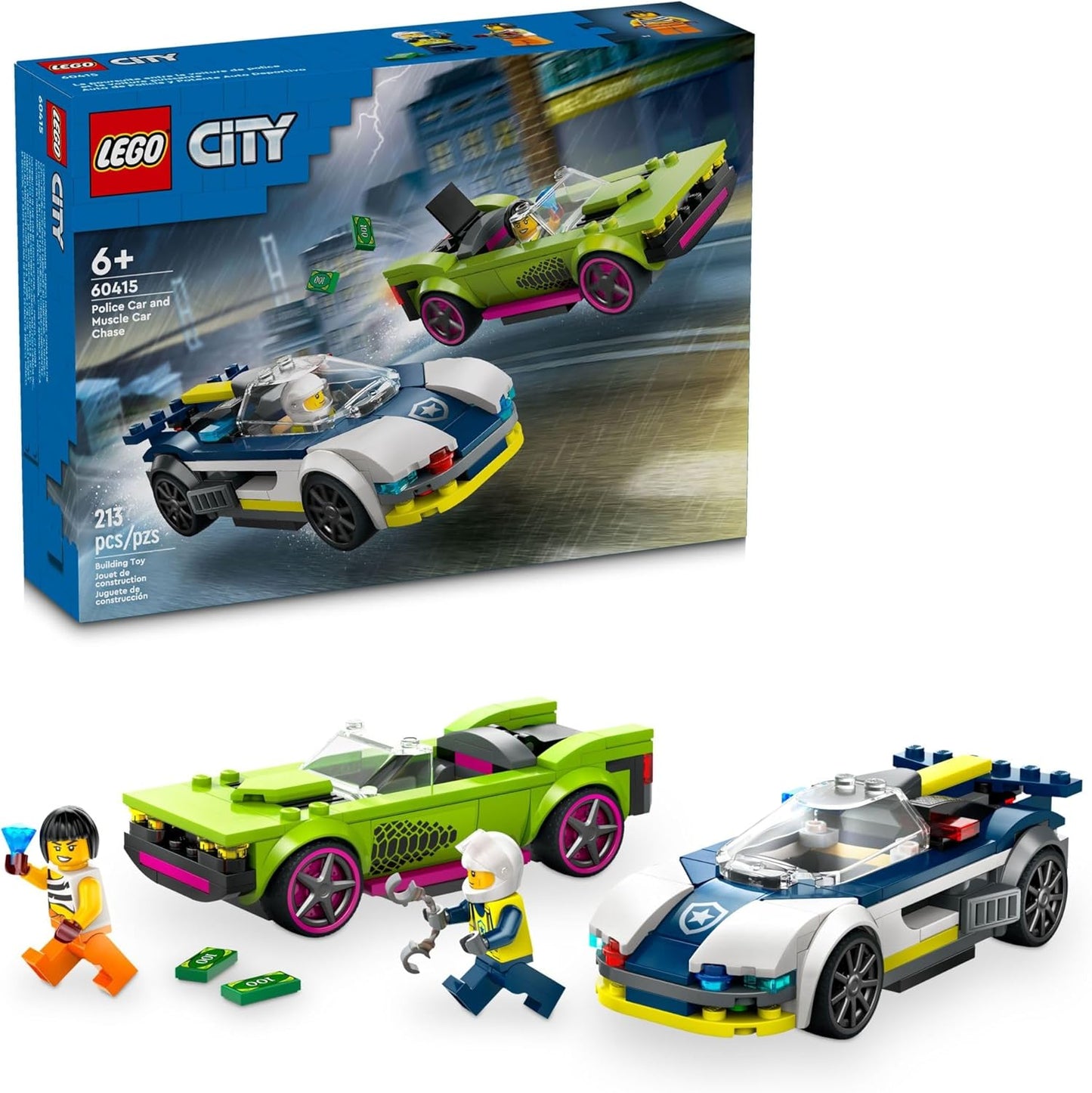 LEGO® City Police Car and Muscle Car Chase | 60415